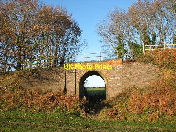 Photo 6"x4" Railway bridge on Marriott's Way Morton\/TG1217 c2014 P1
