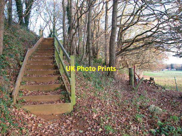 Photo 6"x4" Steps leading up to Marriott's Way Morton\/TG1217 c2014