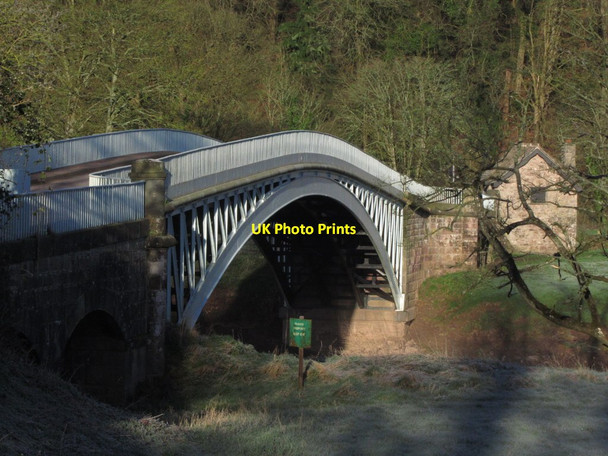 Photo 6"x4" Early morning at Bigsweir Bridge, Wye Valley Pen-y-fan\/SO5305 c2014