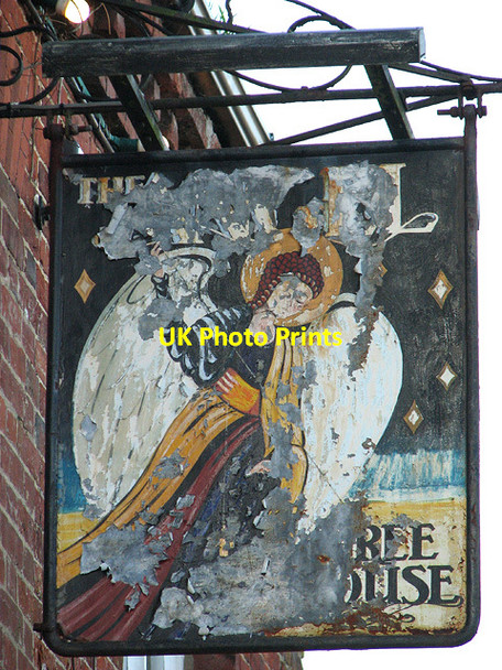 Photo 6"x4" The Angel public house in Greengate (pub sign) Greengate\/TG0116 c2014