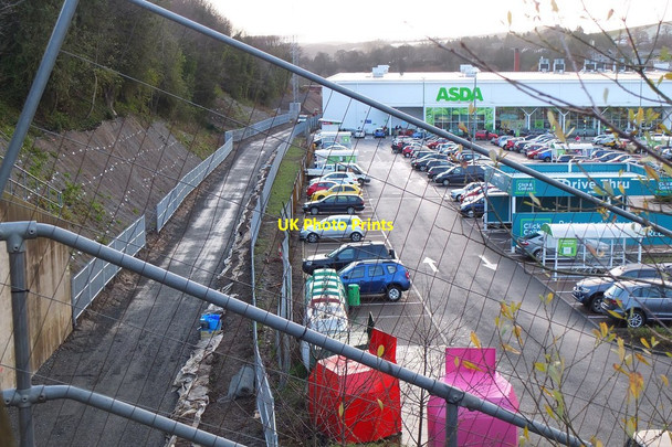 Photo 6"x4" Borders Railway route leaving Galashiels Galashiels c2014