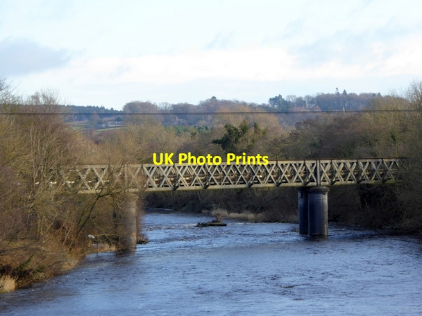 Photo 6"x4" Railway bridge at Warden Hexham c2014