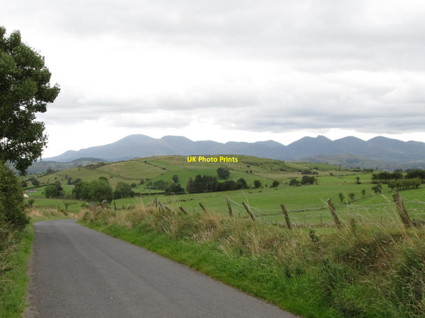Photo 6"x4" Benraw Mountain with the High Mournes forming the background Ballyward c2014