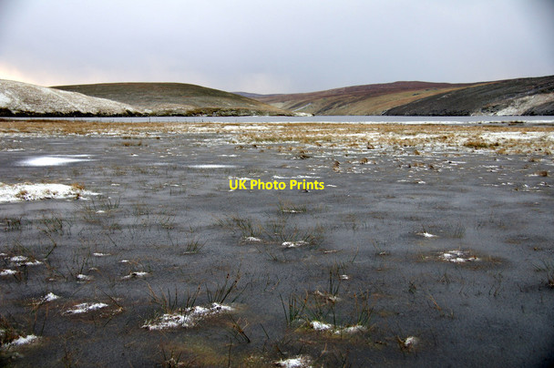 Photo 6"x4" Frozen floods on the Links of Burrafirth Burrafirth c2014