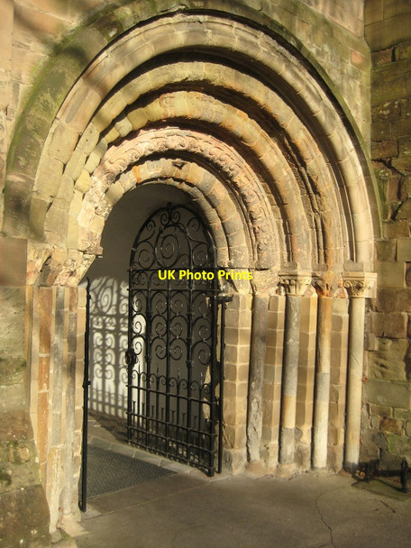 Photo 6"x4" Norman arch, Worcester Cathedral Worcester c2014