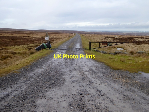Photo 6"x4" Access road to Hisehope Reservoir Waskerley c2014