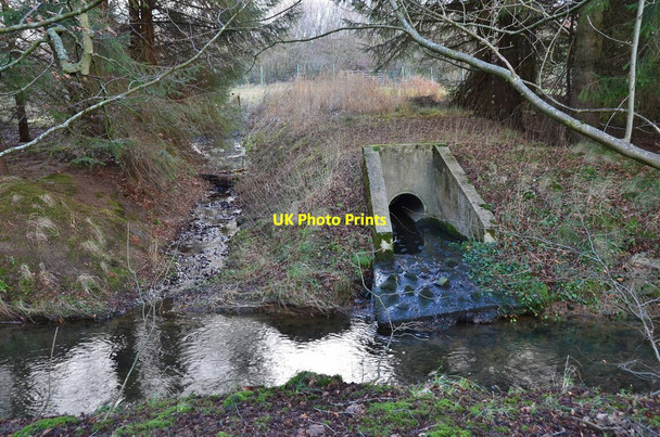 Photo 6"x4" Field drains entering The Cut, Haystoun Peebles\/NT2540 c2014