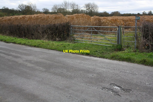 Photo 6"x4" Footpath junction on Catsham Lane Charlbury c2014
