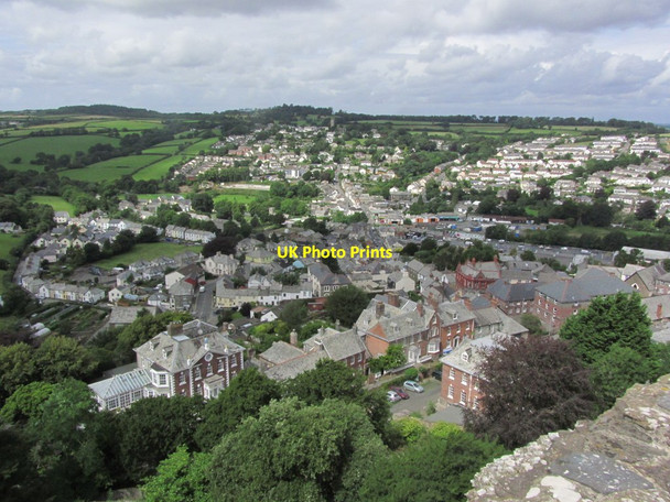 Photo 6"x4" Launceston - View NNW from top of Castle Keep over suburb of Newport Launceston c2014