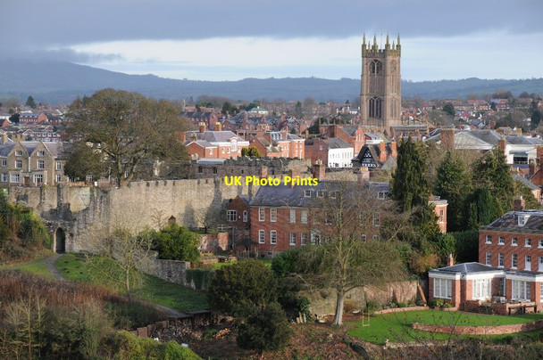 Photo 6"x4" Ludlow viewed from Whitcliffe Ludlow c2014 P1