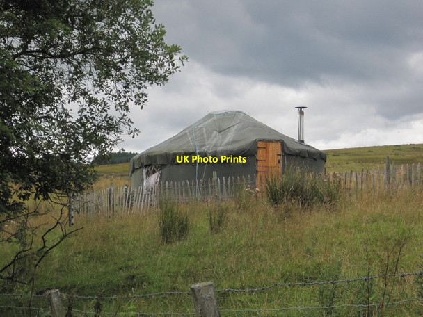 Photo 6"x4" Yurt near Greenhaugh Greenhaugh\/NY7987 c2014