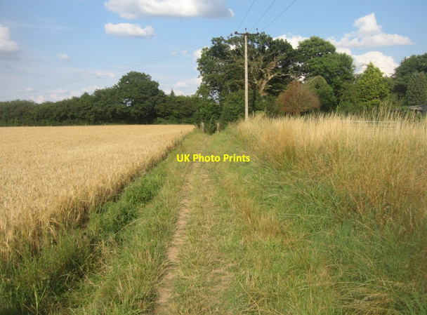 Photo 6"x4" Track approaching Pardown Pardown c2014