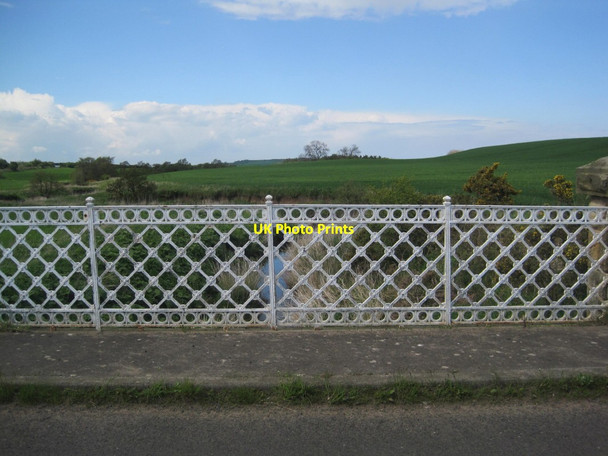 Photo 6"x4" Ornate Ironwork on Bridge over the Waren Burn Lucker c2014