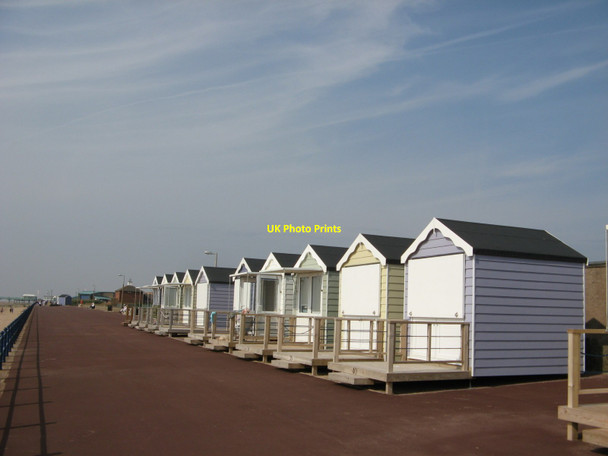 Photo 6"x4" Beach Huts on St Annes South Promenade Lytham St Anne's c2014