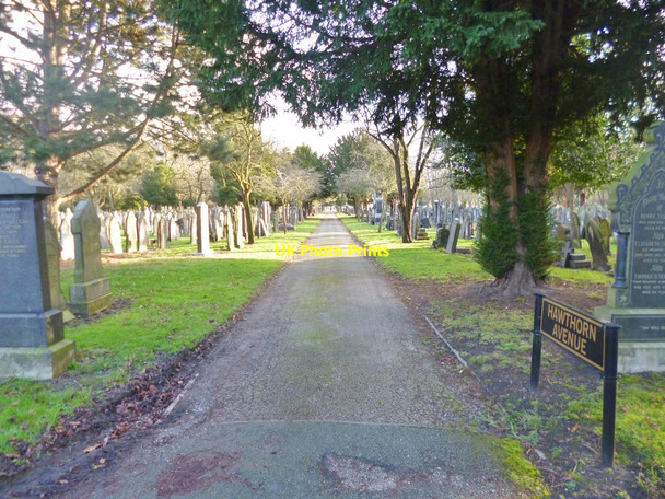 Photo 6"x4" Manchester Southern Cemetery, Hawthorn Avenue Barlow Moor c2014