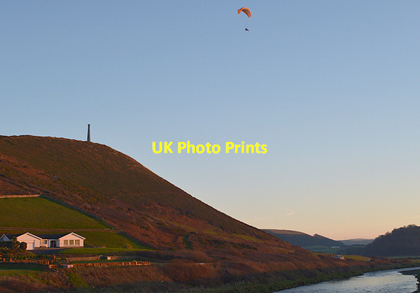 Photo 6"x4" Paragliding off Pen Dinas Aberystwyth c2014