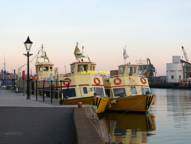 Photo 6"x4" Moored pleasure boats, Poole Quay Poole\/SZ0191 c2014