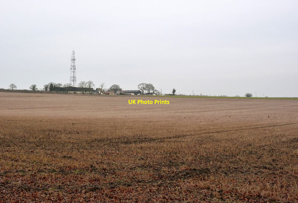 Photo 6"x4" View towards Hill Farm Fulbourn c2014