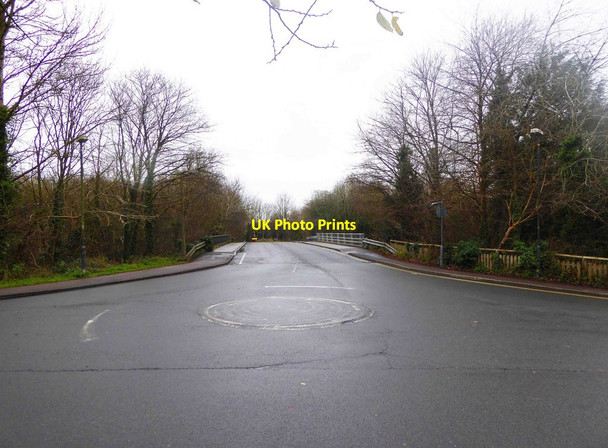 Photo 6"x4" Roundabout and bridge, Beeches Road, Cirencester, Glos Cirencester c2014