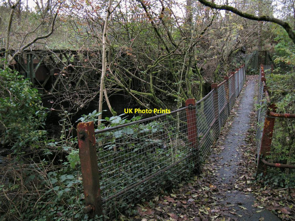 Photo 6"x4" Old footbridge over River Amman Brynamman c2011