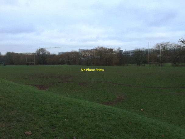 Photo 6"x4" Lyme Valley Park: rugby pitch Newcastle-under-Lyme c2015
