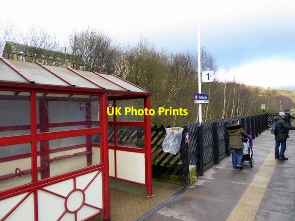 Photo 6"x4" Slaithwaite Railway Station Clough Head\/SE0815 c2015