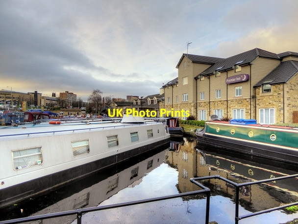 Photo 6"x4" Aspley Wharf Marina Moorings Huddersfield c2015