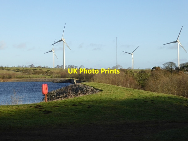 Photo 6"x4" The dam on Airy Holm Reservoir Carterway Heads c2015