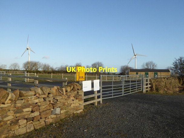 Photo 6"x4" Entrance to the Kiln Pit Hill Wind Farm Shotleyfield c2015