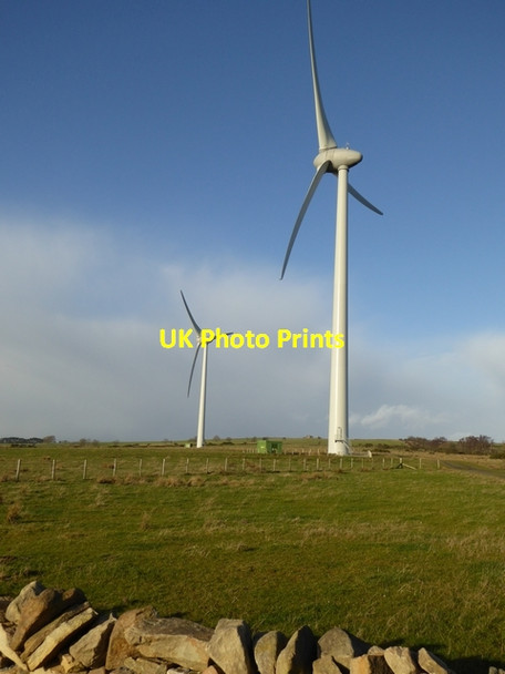 Photo 6"x4" Kiln Pit Hill Wind Farm Shotleyfield c2015