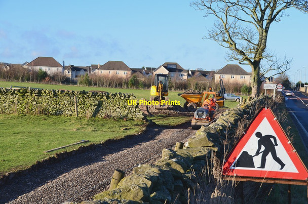 Photo 6"x4" Path construction near Lauder Lauder c2015