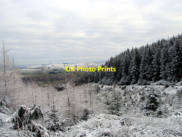 Photo 6"x4" On Esgair Ychion, looking across the Wye Valley Llanifyny c2011