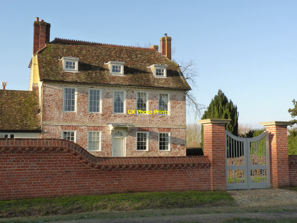 Photo 6"x4" Church Farmhouse Comberton\/TL3856 c2014