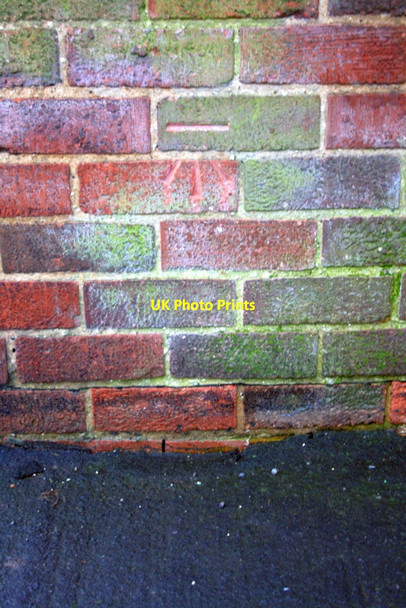 Photo 6"x4" Benchmark on #149 Leicester Road Loughborough c2015
