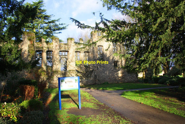 Photo 6"x4" Ruin in Abbey Park Leicester c2015