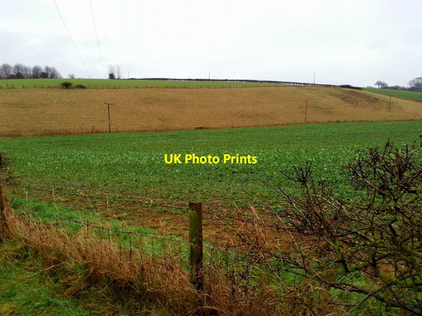 Photo 6"x4" Cropping a sandstone dry valley Crow Hill\/SO6326 c2015