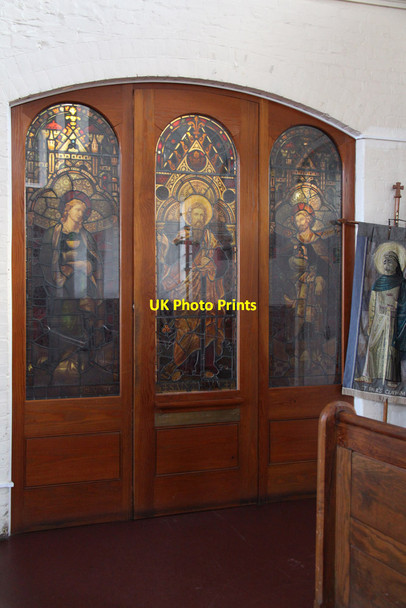 Photo 6"x4" St Paul, Clapham - South chapel door Battersea c2015