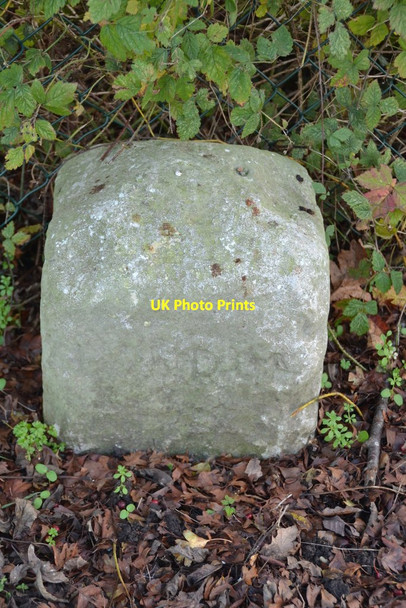 Photo 6"x4" Old Milestone Margaretting c2014