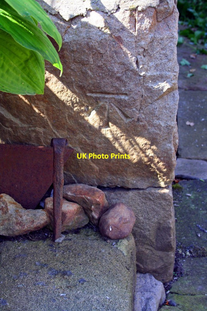 Photo 6"x4" Benchmark on 'Arncliffe Farm' Woodhall\/SD9790 c2014