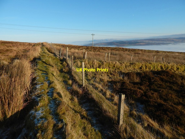 Photo 6"x4" Junction of dry-stone walls Renton c2014