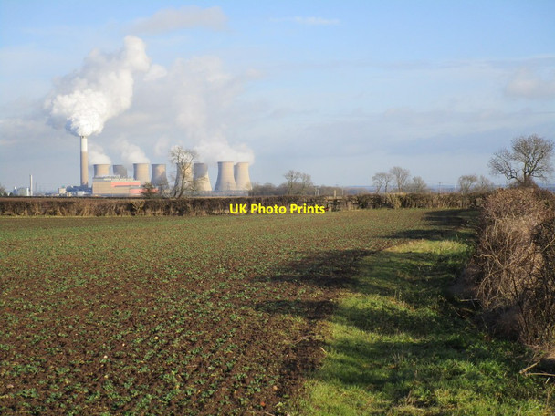 Photo 6"x4" Looking towards Cottam Power Station Woodbeck c2015