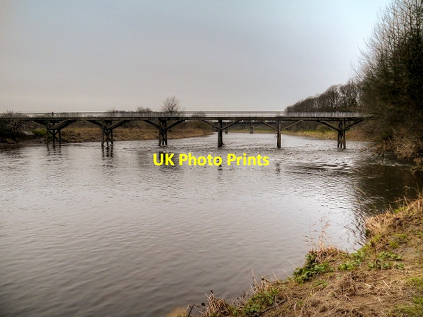 Photo 6"x4" River Ribble, Old Tram Bridge Preston\/SD5329 c2015