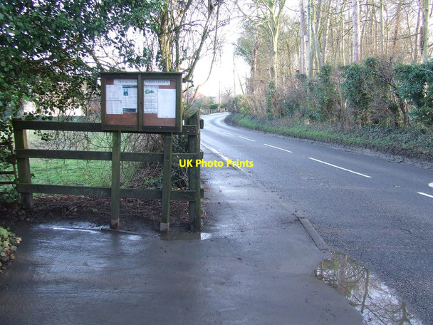 Photo 6"x4" Parish Council Notice Board Freckenham c2015