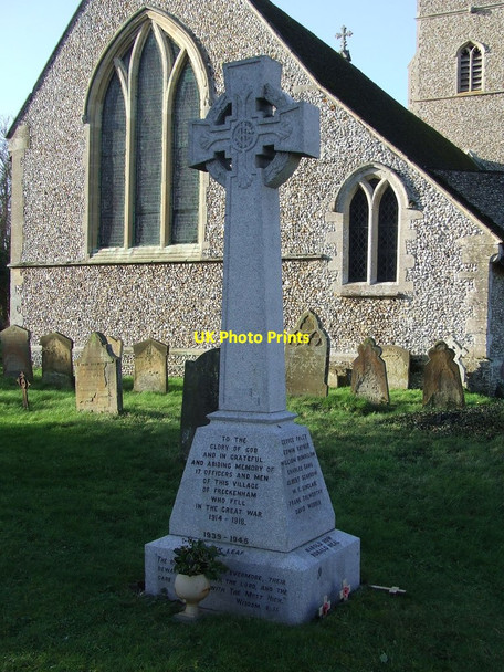 Photo 6"x4" War Memorial Freckenham c2015