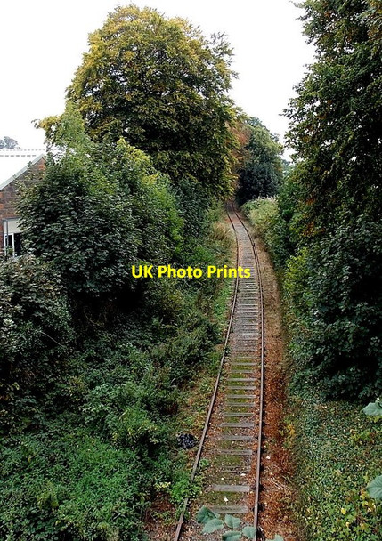 Photo 6"x4" Single track railway near Middleton Road, Oswestry Oswestry\/Croeswallt c2014