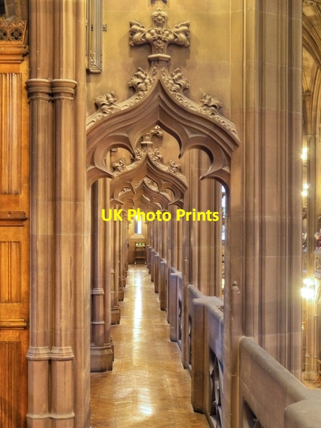 Photo 6"x4" Gallery Above The Reading Room, John Rylands Library Manchester c2015