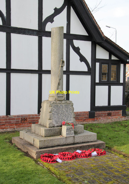 Photo 6"x4" Oldcotes War Memorial Oldcotes c2015