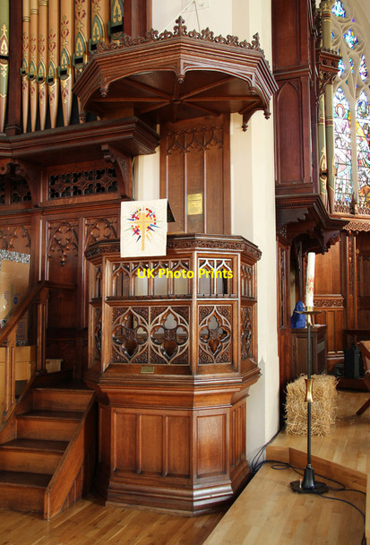 Photo 6"x4" Holy Trinity, Tulse Hill - Pulpit Brixton\/TQ3175 c2015