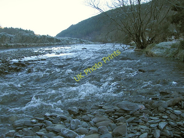 Photo 6"x4" Gravel deposits in the Afon Ystwyth Brynafan c2008