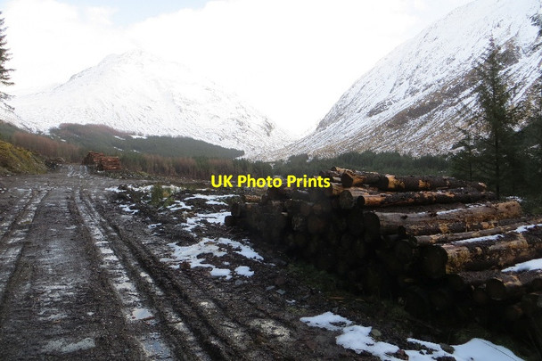 Photo 6"x4" The road end, Glen Creran Corbhainn c2015